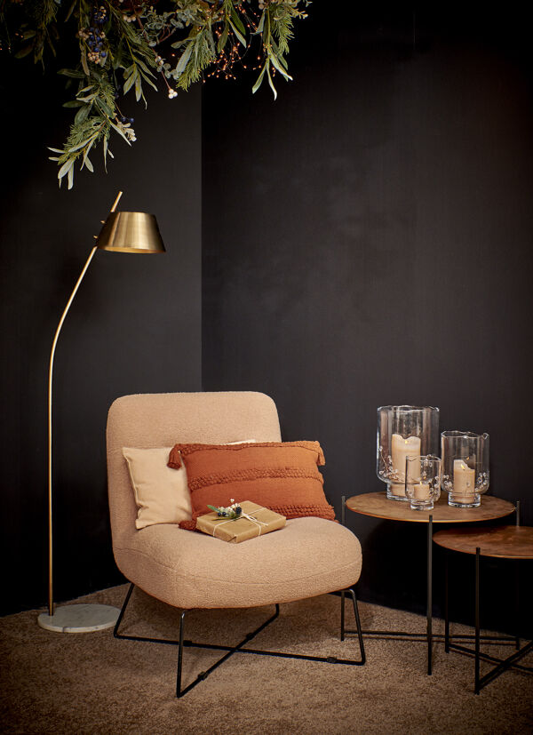 Pomax NIKITA - Kussen - Katoen - L 50 X W 30 Cm - Roest