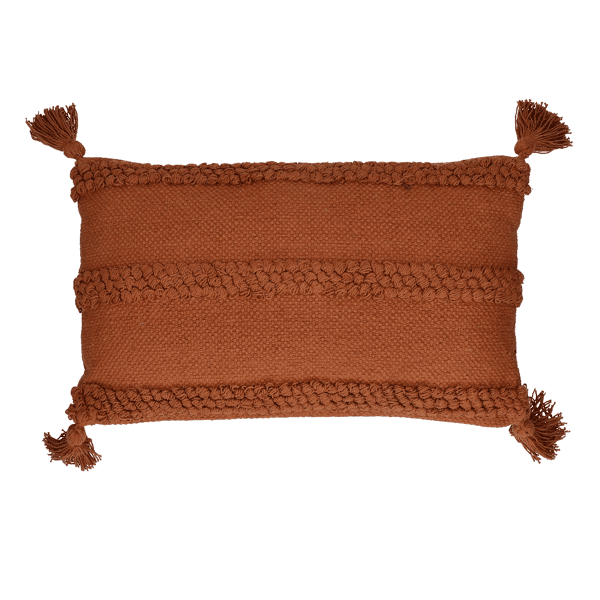 pomax NIKITA - kussen - katoen - L 50 x W 30 cm - roest