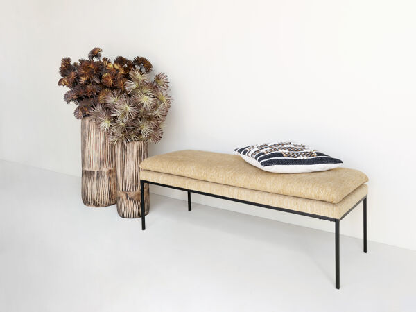 Pomax ORPHEA - Kunstbloem - Metaal - H 108 Cm - Kurkuma