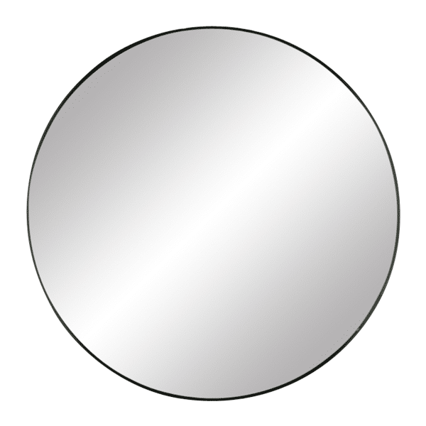 pomax PALACE - spiegel - metaal - DIA 90 x W 3 cm - zwart