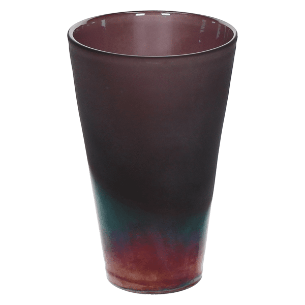 pomax PURPLE RAIN - glas - DIA 12 5 x H 19 5 cm - purper pomax PURPLE RAIN - glas - DIA 12 5 x H 19 5 cm - purper