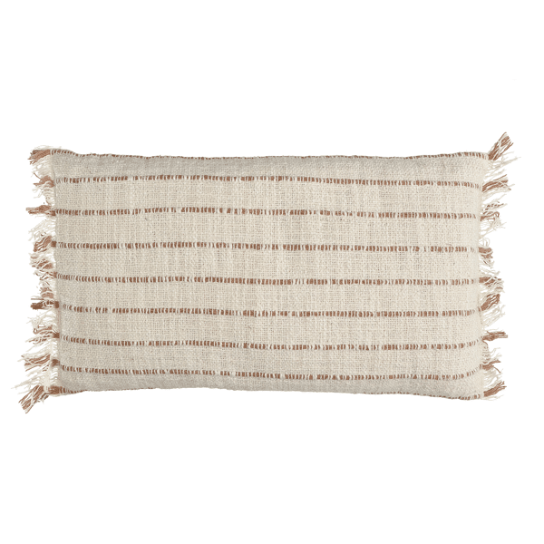 pomax REVERIES - kussen - katoen - L 50 x W 30 cm - perzik