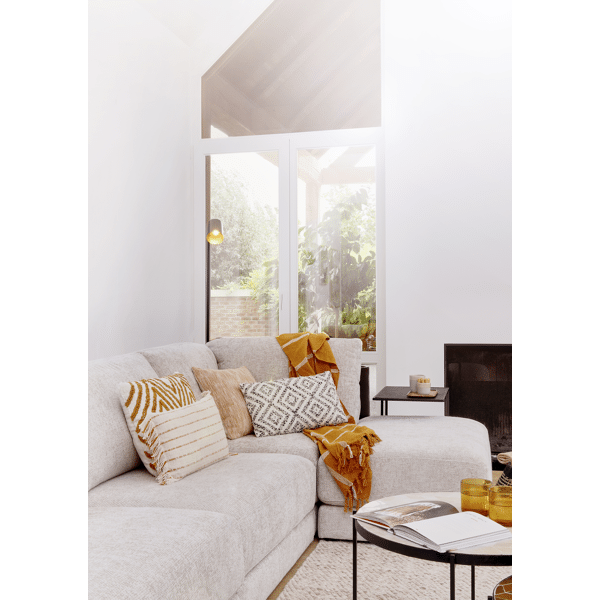 Pomax SOUK - Plaid - Katoen - L 170 X W 130 Cm - Oker