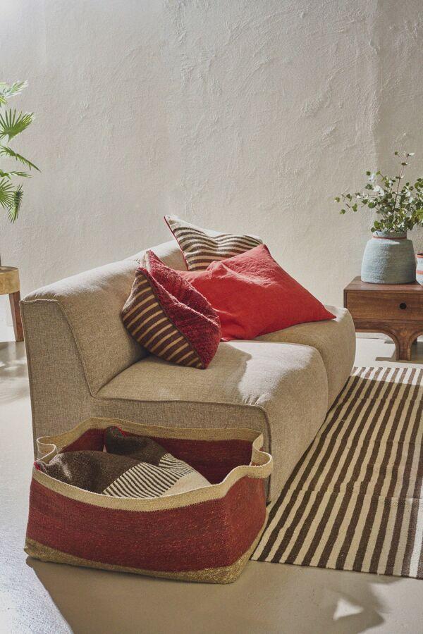 Pomax PORT LOUIS - Mand - Zeegras - L 71 X W 41 X H 33 Cm - Roest