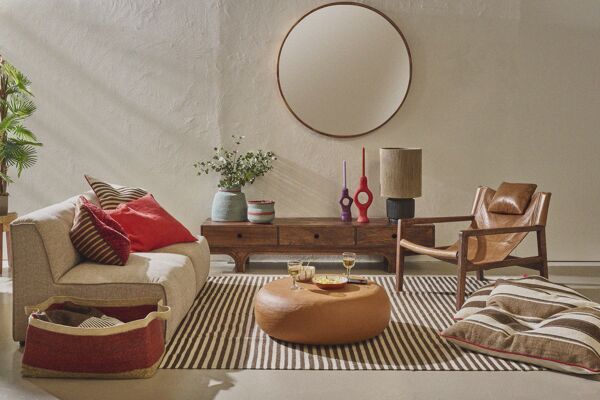 Pomax PORT LOUIS - Mand - Zeegras - L 71 X W 41 X H 33 Cm - Roest