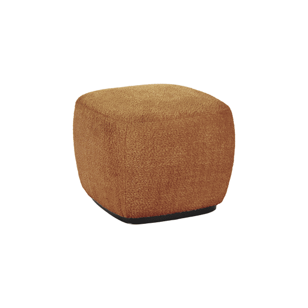 pomax PORTERVILLE - poef - bouclé - L 51 x W 51 x H 41 cm - camel pomax PORTERVILLE - poef - bouclé - L 51 x W 51 x H 41 cm - camel