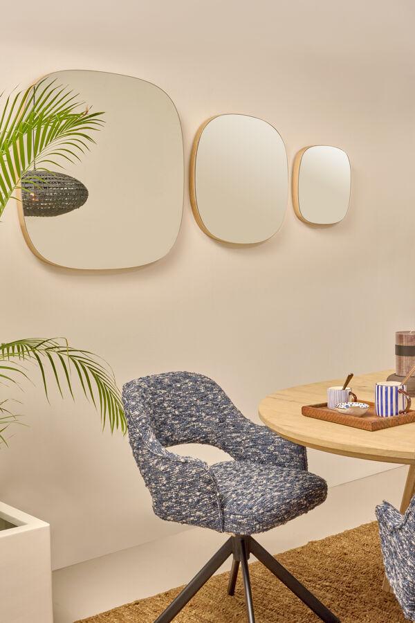 Pomax QUERCUS - Spiegel - Eik / Spiegelglas - L 40 X W 4 5 X H 40 Cm - Naturel