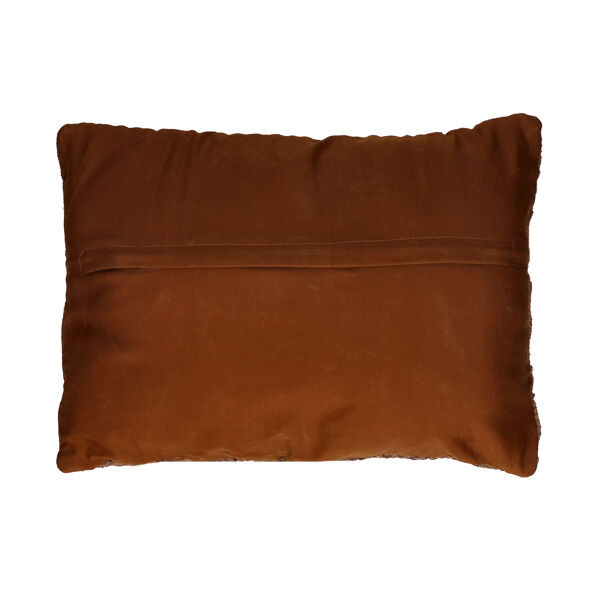Pomax RAW - Kussen - Gerecycleerd Leder / Gerecycleerde Stoffen - L 60 X W 40 Cm - Cognac