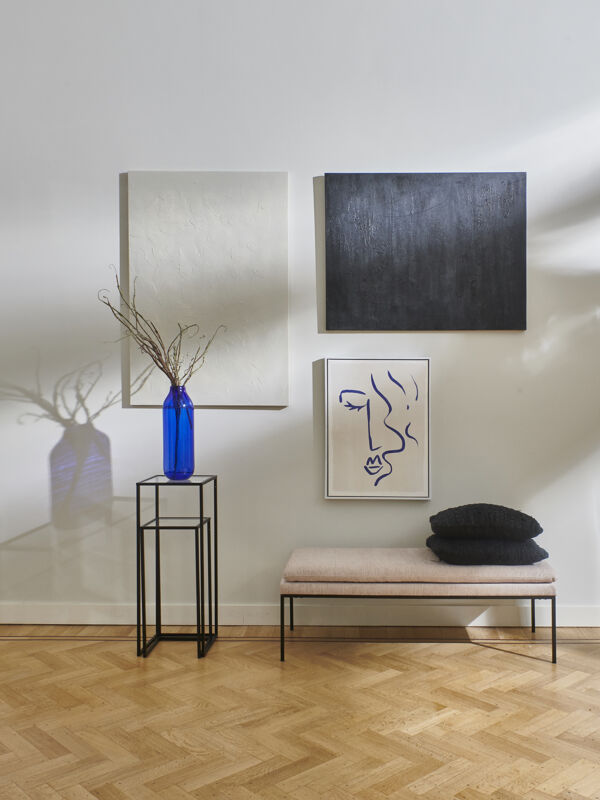 Pomax RAW - Kussen - Gerecycleerd Leder / Gerecycleerde Stoffen - L 50 X W 30 Cm - Zwart