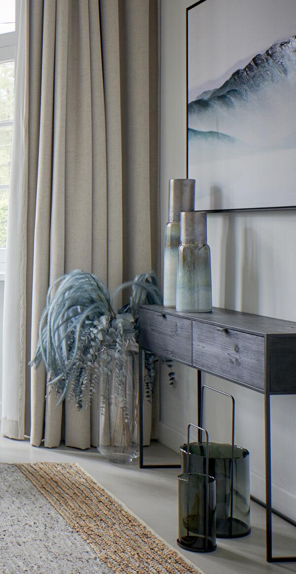 Pomax RAW - Tapijt - Gerecycleerd Leder / Jute - L 240 X W 180 Cm - Licht Grijs