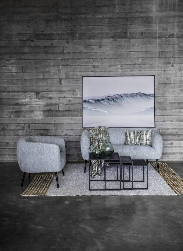 Pomax RAW - Tapijt - Gerecycleerd Leder / Jute - L 240 X W 180 Cm - Licht Grijs