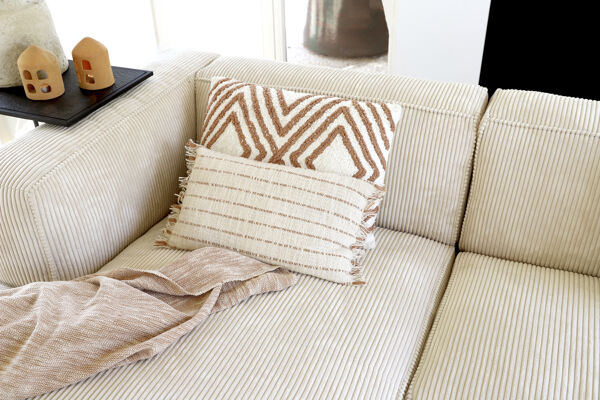 Pomax REVERIES - Plaid - Katoen - L 170 X W 130 Cm - Perzik