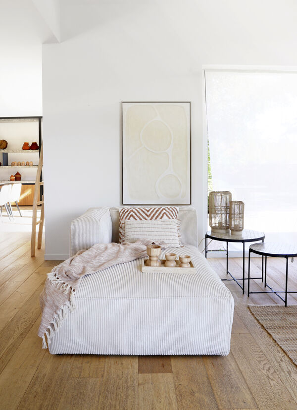 Pomax REVERIES - Plaid - Katoen - L 170 X W 130 Cm - Perzik