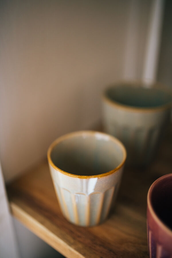 Pomax RIALTO - Set/6 Bekers - Porselein - DIA 10 X H 10 Cm - Mix Van Kleuren