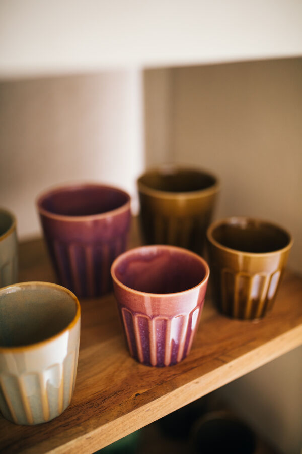 Pomax RIALTO - Set/6 Bekers - Porselein - DIA 10 X H 10 Cm - Mix Van Kleuren