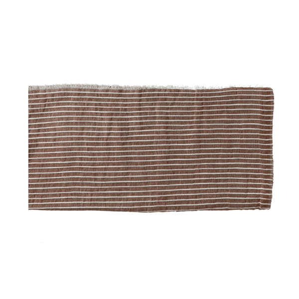 pomax SAINT-TROPEZ - plaid/tafellaken - linnen / . - L 170 x W 130 cm - perzik
