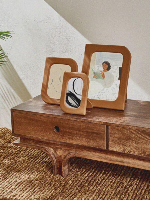 Pomax SALAMANCA - Fotolijst - Kalkpleister / Mdf - L 16 X W 2 X H 23 Cm - Terracotta