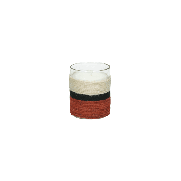 pomax SAUVAGE - geurkaars 1 wiek - "black oudh" geur - paraffine wax / glas - DIA 7 x H 9 cm - roest