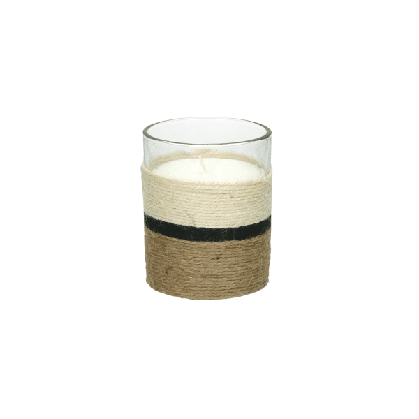 pomax SAUVAGE - geurkaars 1 wiek - "black oudh" geur - paraffine wax / glas - DIA 10 x H 12 5 cm - naturel