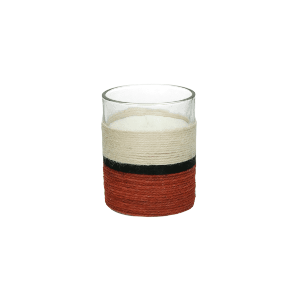 pomax SAUVAGE - geurkaars 1 wiek - "black oudh" geur - paraffine wax / glas - DIA 10 x H 12 5 cm - roest