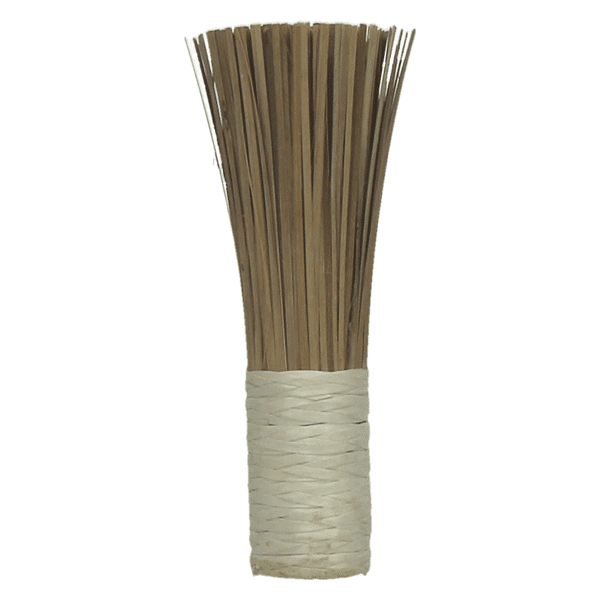 pomax SEIYO - kleine bezem - bamboe/ rotan - naturel - S - DIA 4 5 x 21cm