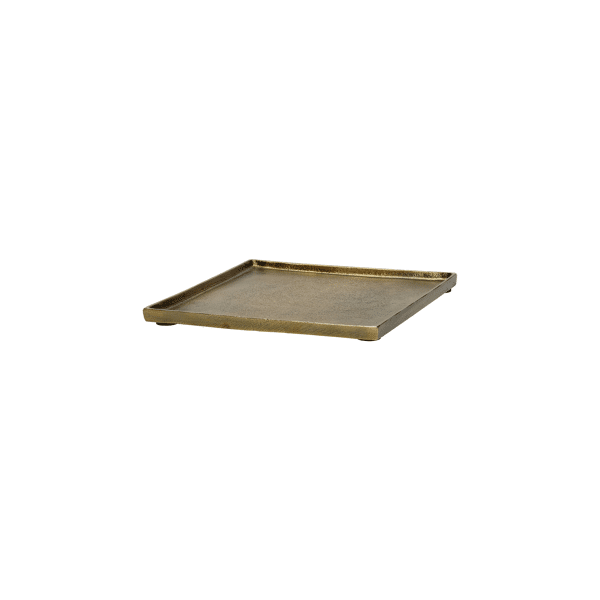 pomax SINCLAIR - schotel - aluminium - L 20 x W 20 x H 1 5 cm - brass