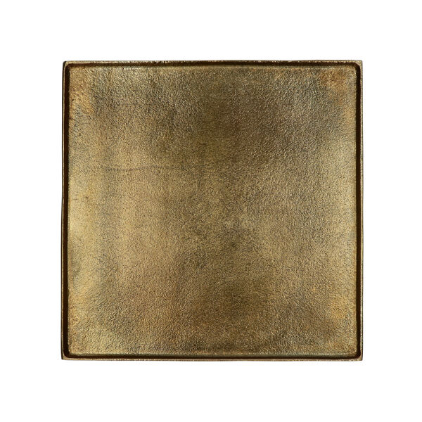 Pomax SINCLAIR - Schotel - Aluminium - L 29 5 X W 29 5 X H 1 5 Cm - Brass