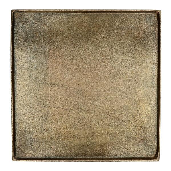 Pomax SINCLAIR - Schotel - Aluminium - L 39 X W 39 X H 1 5 Cm - Brass