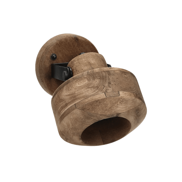 Pomax SIRACUSA - Wandlamp - Mango Hout - DIA 15 X H 22 Cm - Bruin