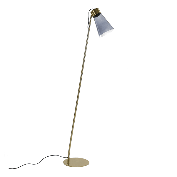 pomax SOPHIE - vloerlamp - metaal / glas - DIA 25 5 x H 144 cm - smoke