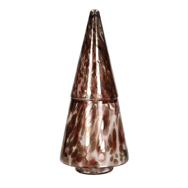 pomax SPICCOLI - geurkaars - glas / wax - DIA 16 5 x H 38 cm - zwart