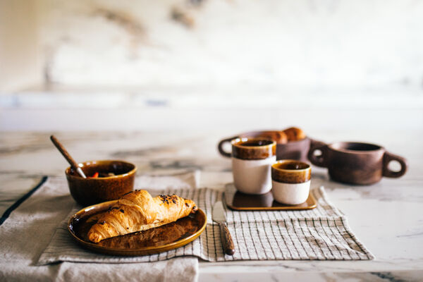 Pomax SPIRO - Beker 16 CL - Steengoed - DIA 7 X H 6 5 Cm - Bruin