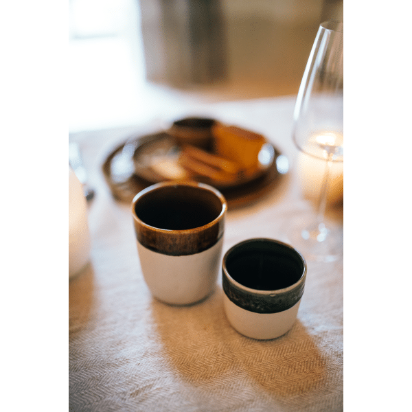 Pomax SPIRO - Beker 16 CL - Steengoed - DIA 7 X H 6 5 Cm - Donkergroen