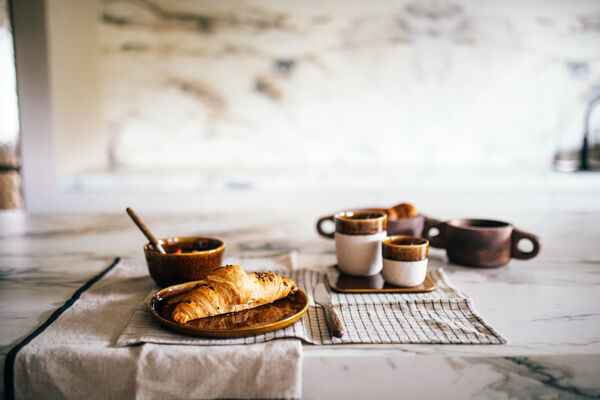 Pomax SPIRO - Beker 31 CL - Steengoed - DIA 8 X H 9 Cm - Bruin