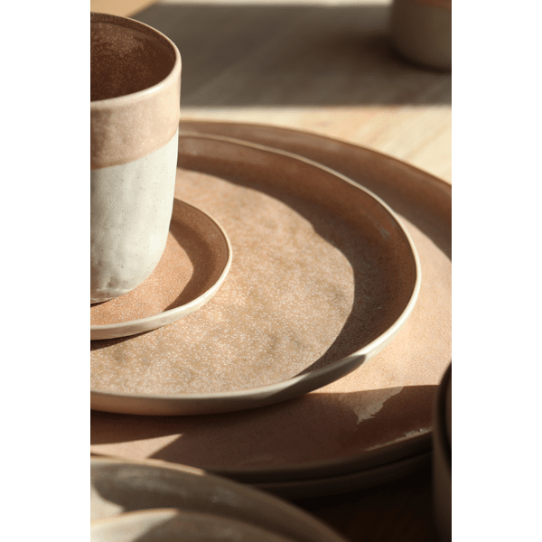 Pomax SPIRO - Beker 31 CL - Steengoed - DIA 8 X H 9 Cm - Poederroos