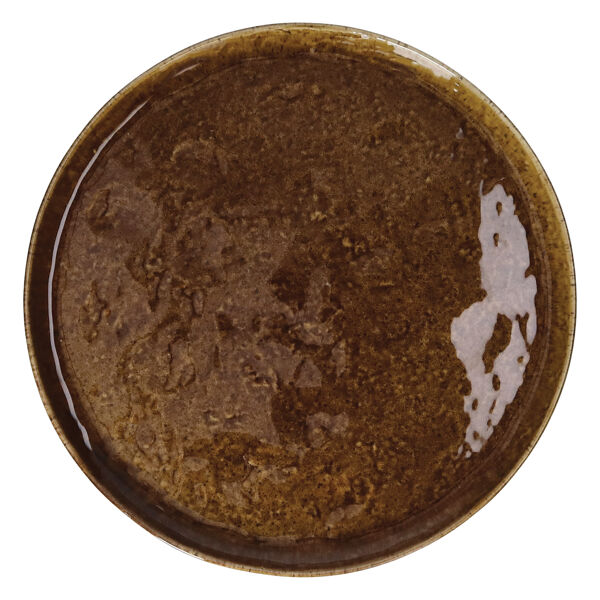 Pomax SPIRO - Dinerbord - Steengoed - DIA 27 Cm X H 1 5 Cm - Bruin