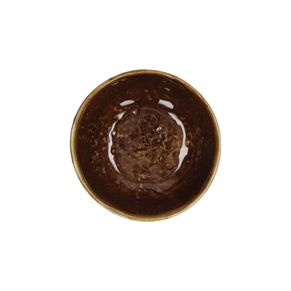 Pomax SPIRO - Ontbijtkom - Steengoed - DIA 13 X H 6 Cm - Bruin