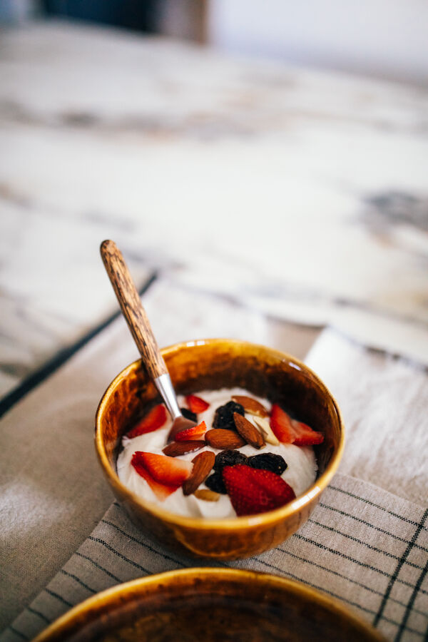 Pomax SPIRO - Ontbijtkom - Steengoed - DIA 13 X H 6 Cm - Bruin