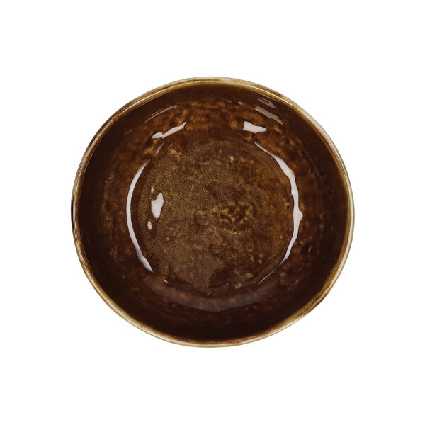 Pomax SPIRO - Soepkom - Steengoed - DIA 16 X H 6 Cm - Bruin