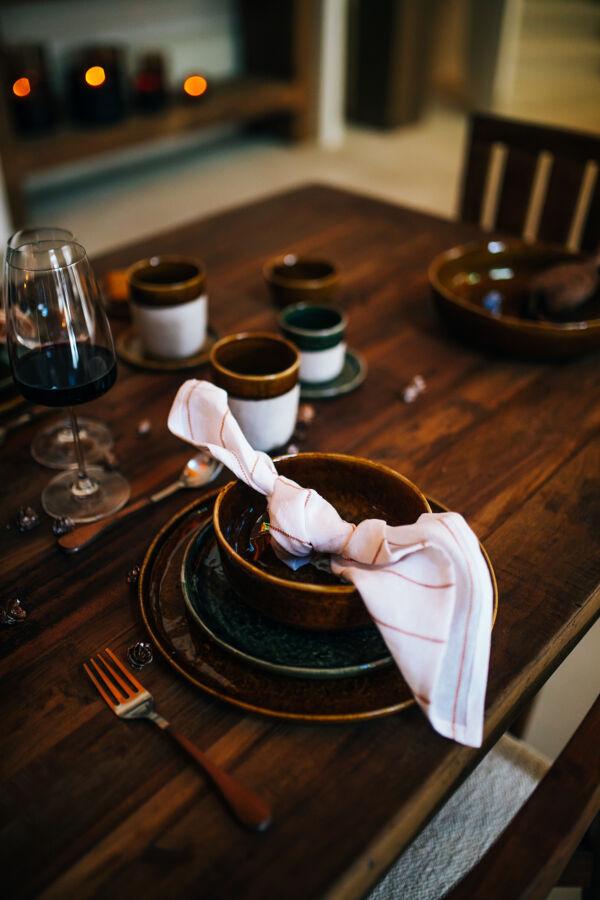 Pomax SPIRO - Soepkom - Steengoed - DIA 16 X H 6 Cm - Bruin