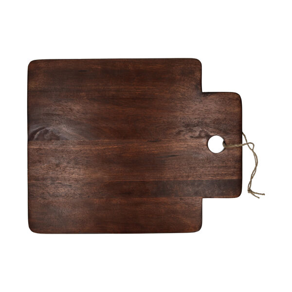 Pomax STANFORD - Serveerplank - Mango Hout / Jute - L 47 X W 38 X H 1 Cm - Bruin