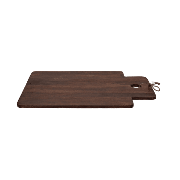 pomax STANFORD - serveerplank - mango hout / jute - L 47 x W 38 x H 1 cm - bruin