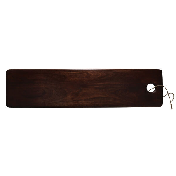 Pomax STANFORD - Serveerplank - Mango Hout / Jute - L 70 X W 18 X H 1 Cm - Bruin