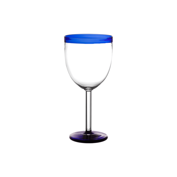 pomax TARIFA - wijnglas - 30 CL - borosilicaatglas - DIA 8 x H 17 cm - blauw