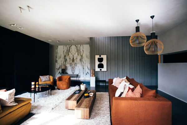 Pomax TEMBA - Salontafel - Teruggewonnen Hout - L 160 X 35 X H 30 5 Cm - Bruin