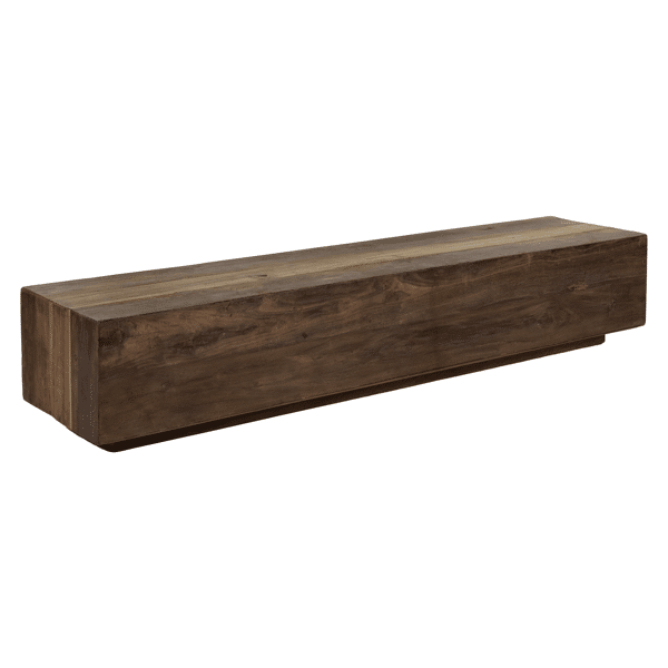 pomax TEMBA - salontafel - teruggewonnen hout - L 160 x 35 x H 30 5 cm - bruin