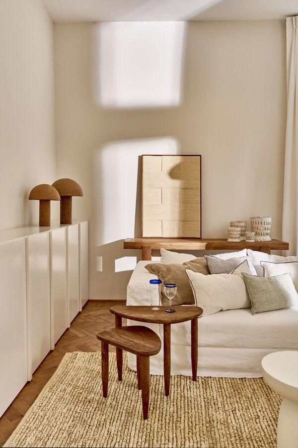 Pomax TIERRA - Tafellamp - Papierpulp - DIA 36 X H 48 5 Cm - Koffie