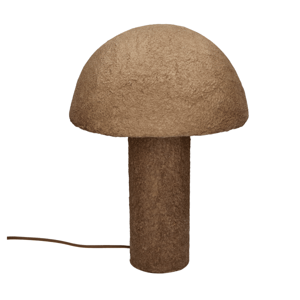 pomax TIERRA - tafellamp - papierpulp - DIA 36 x H 48 5 cm - koffie