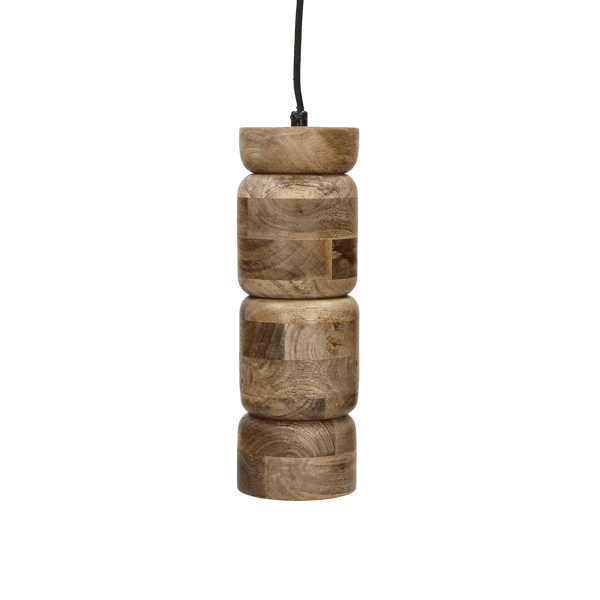 pomax TRENTO - hanglamp - mango hout - DIA 10 x H 32 cm - naturel pomax TRENTO - hanglamp - mango hout - DIA 10 x H 32 cm - naturel