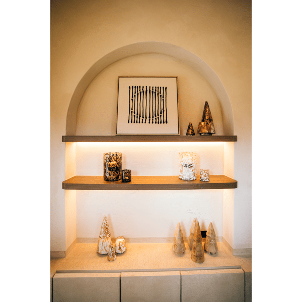 Pomax TREVISO - Windlicht - Glas - DIA 18 X H 25 5 Cm - Zwart